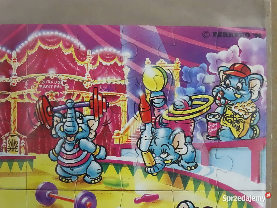 Kolekcjonerski Komplet Puzzle Ferrero 1998 Funny Biłgoraj