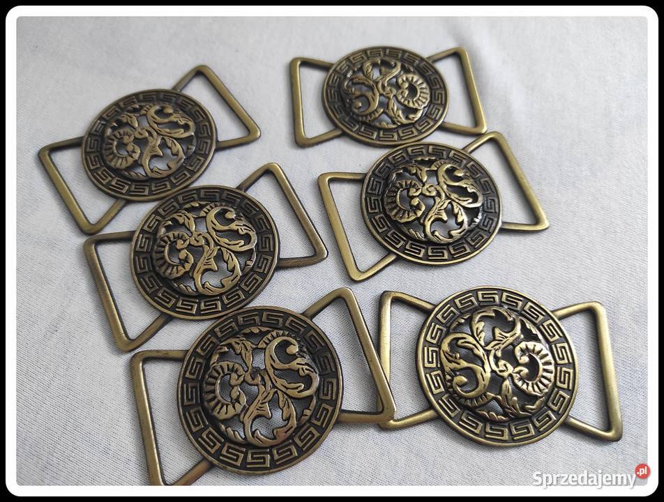 6 metalowych elementów dekoracyjnych sprzedam