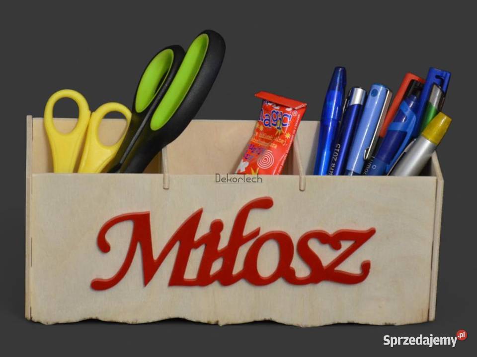 Organizer na kredki przybory szkolne na biurko Artykuły szkolne małopolskie Chomranice