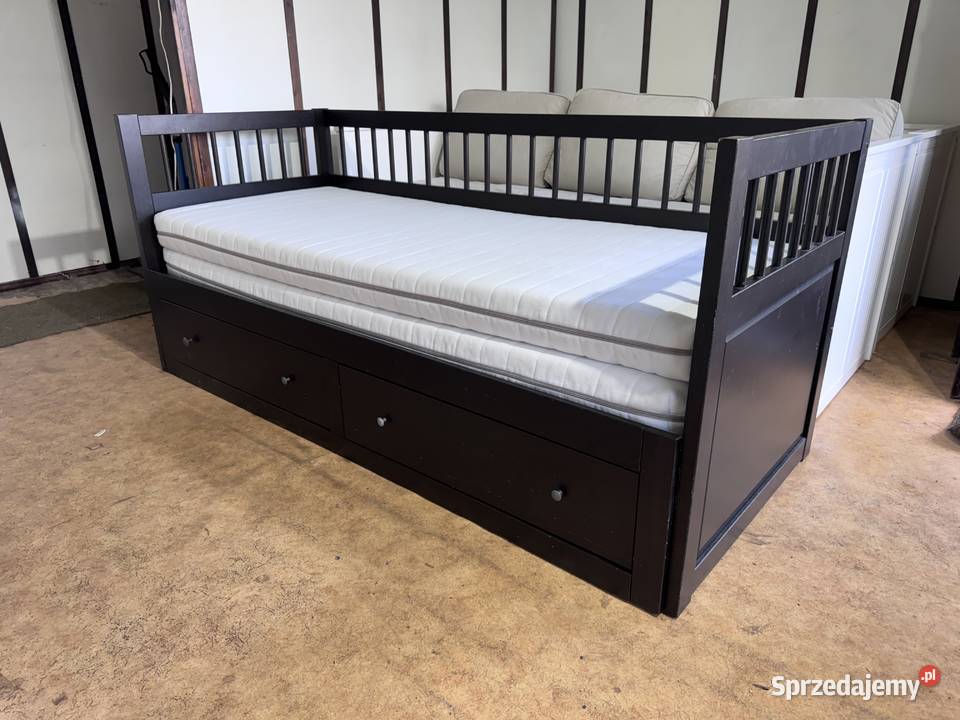 Łóżko leżanka IKEA HEMNES Lite drzewo 2 materace śląskie Rybnik