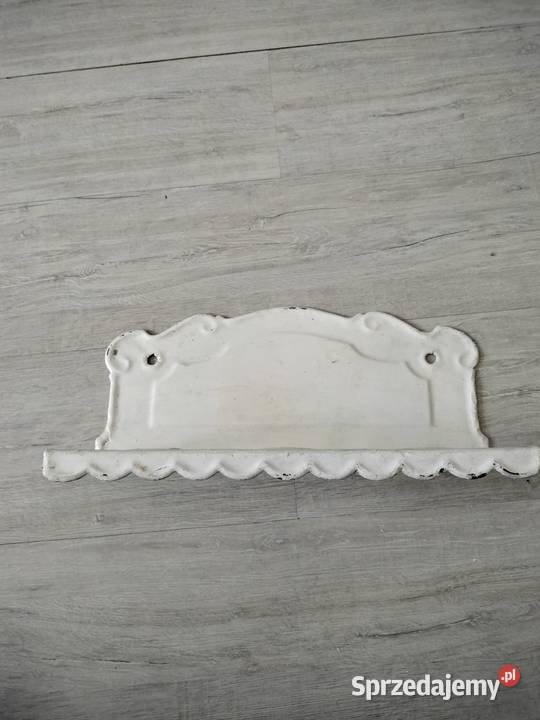 Stara metalowa półka kwietnik przyprawy vintage Choszczno