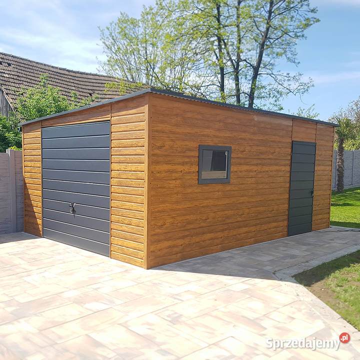 Blaszany garaż 46m złoty dąb jasny ciemny grafit Sprzedaż Kraków