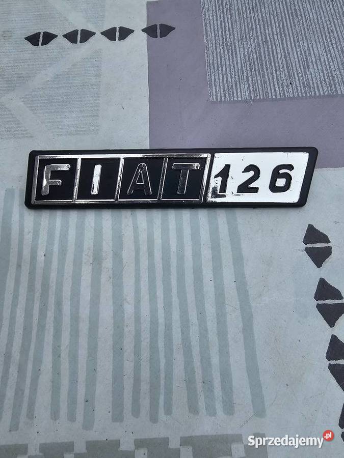 Emblemat znaczek oryginalny Fiat 126Nowy Czarna Woda sprzedam