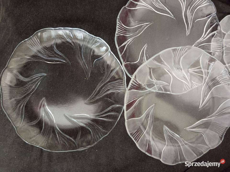 Patera 6 talerzyków deserowych przezroczysty Warszawa