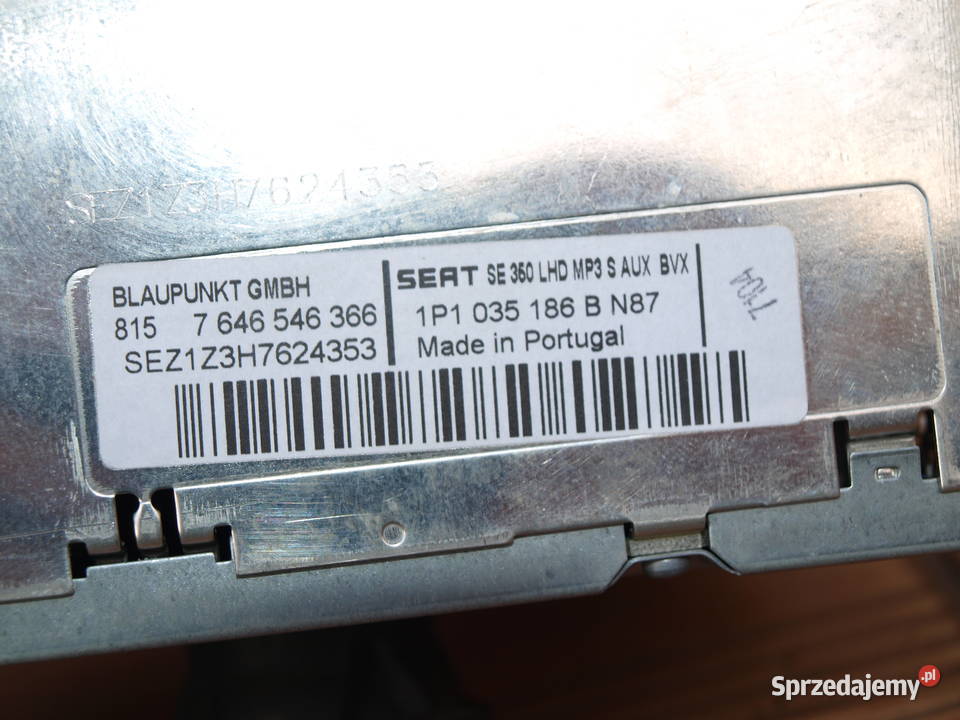 Seat Altea radio CD Mp3 oryginalne 2004 2015r osobowe Kalisz