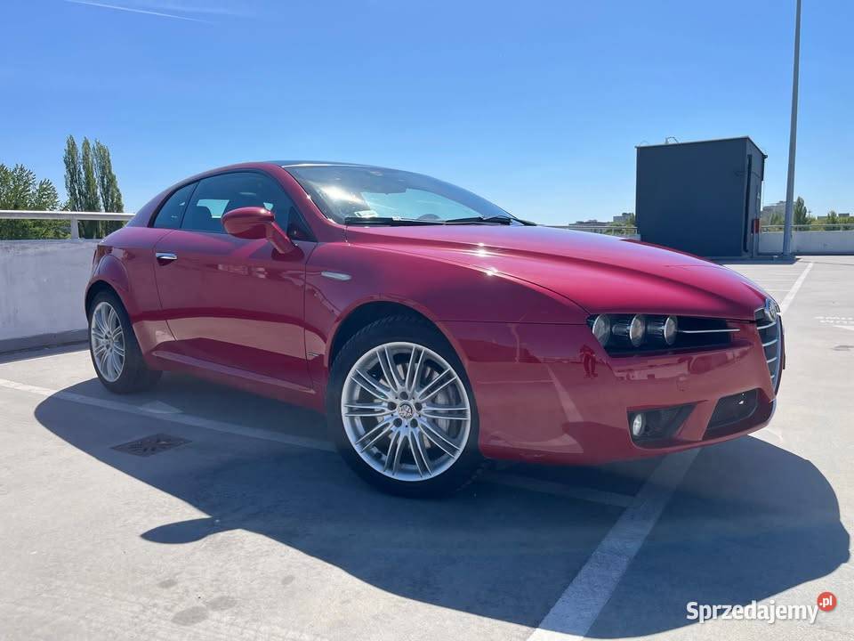 Alfa Romeo Brera czerwona 32 V6 JTS 260 napęd mazowieckie Warszawa