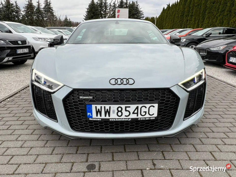 Audi R8 Salon V10 610 Ceramika Kamera ESP wielkopolskie Baranowo