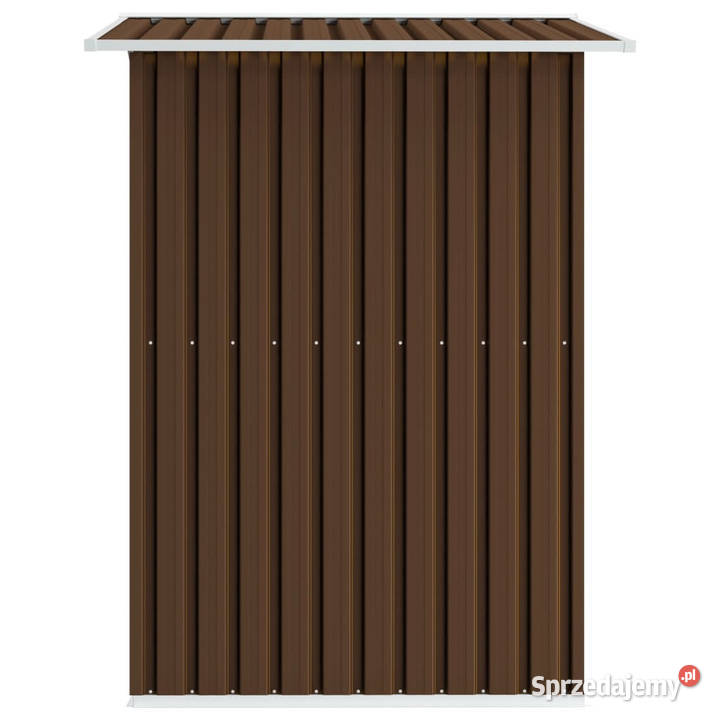 Szopa ogrodowa brązowa 204 x 132 x 186 stalowa