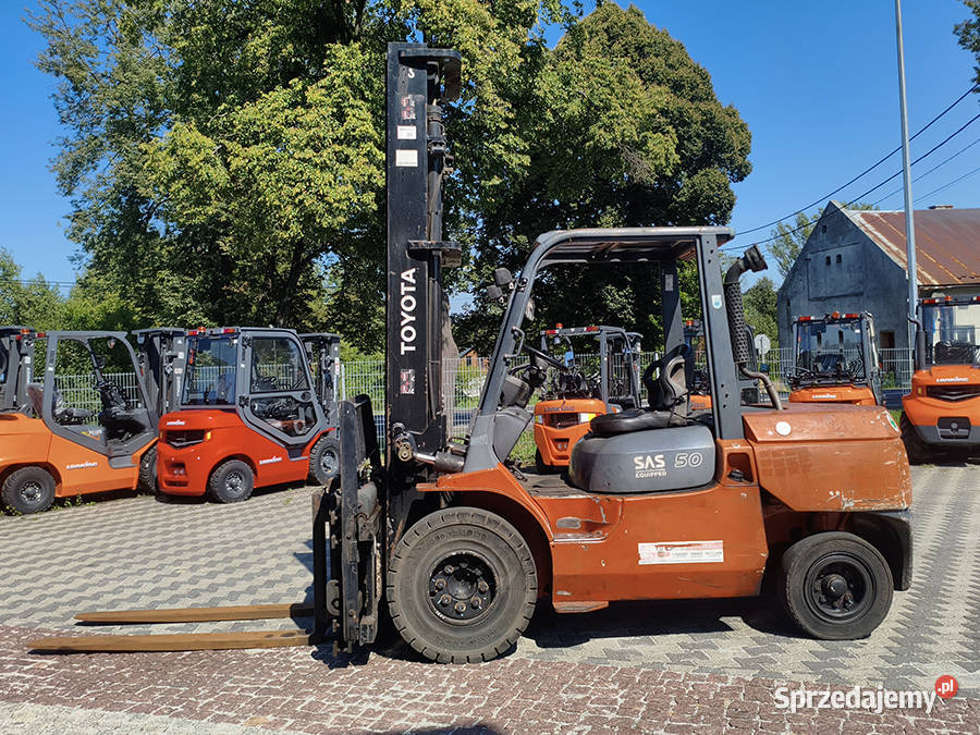 Wózek widłowy Toyota 025FDA50 5 ton duplex 5 m Kęty sprzedam