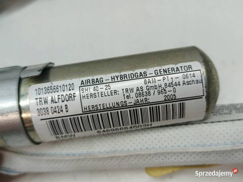 KURTYNA POWIETRZNA AIRBAG LEWA E91 84696664503H