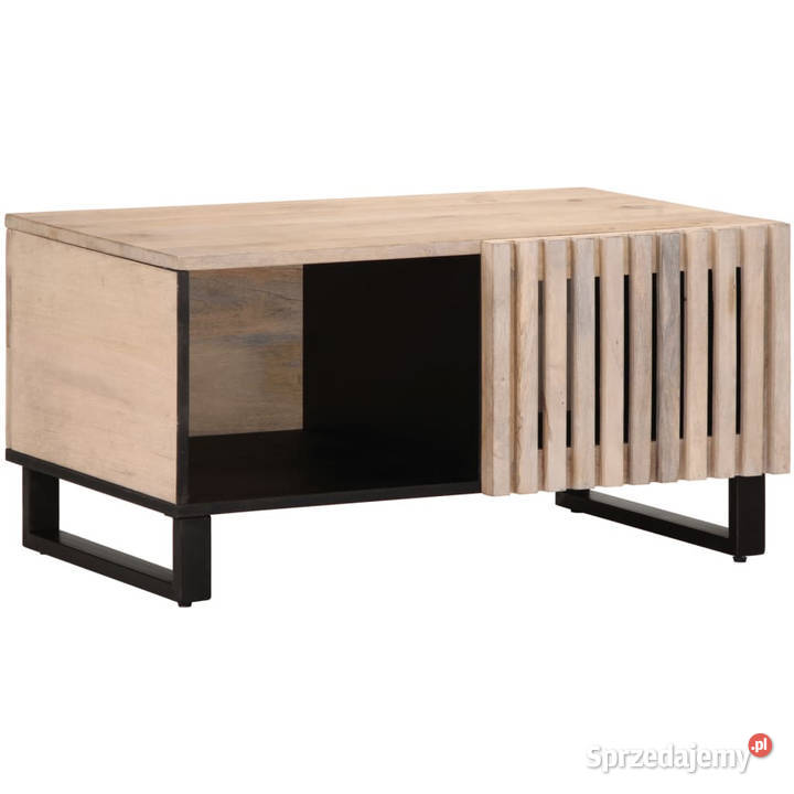 Stolik kawowy biały 80x51x40 lite drewno mango Warszawa sprzedam