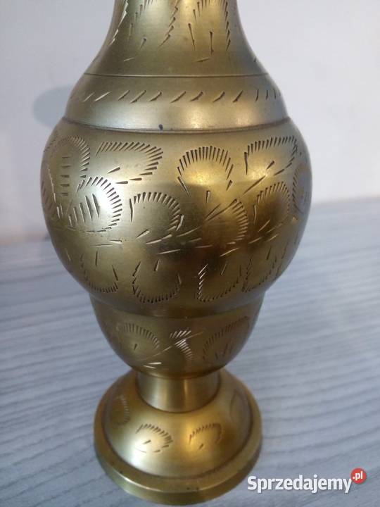 Piękny mosiężny wazon Częstochowa sprzedam
