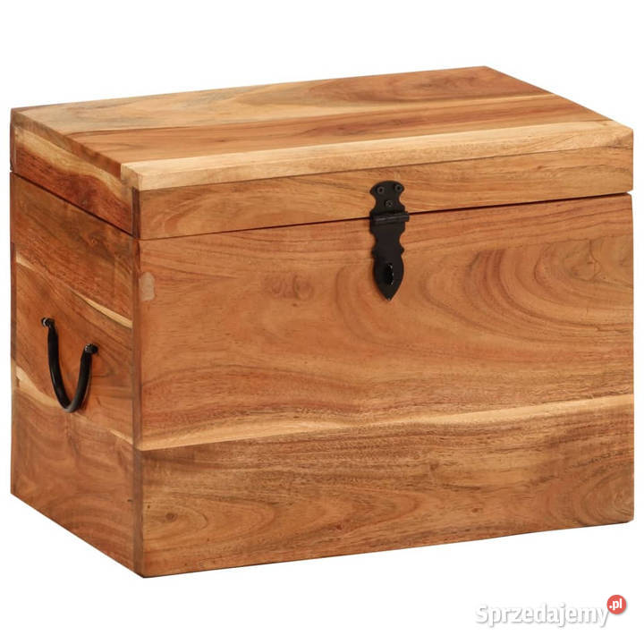 Skrzynia 39x28x31 lite drewno akacjowe WM338482 Warszawa
