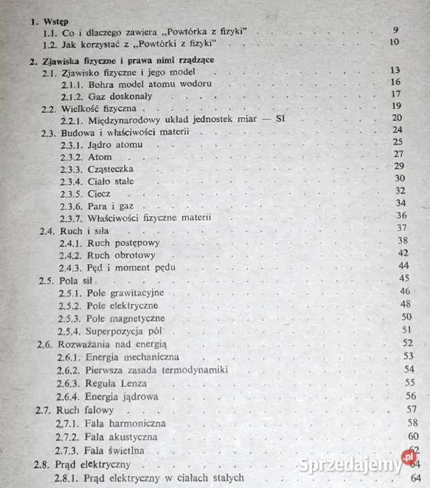 Powtórka z fizyki kandydatów na studia w Rok wydania 1984 Chełm