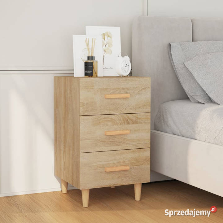 Szafka nocna dąb sonoma 40x40x66 materiał Warszawa