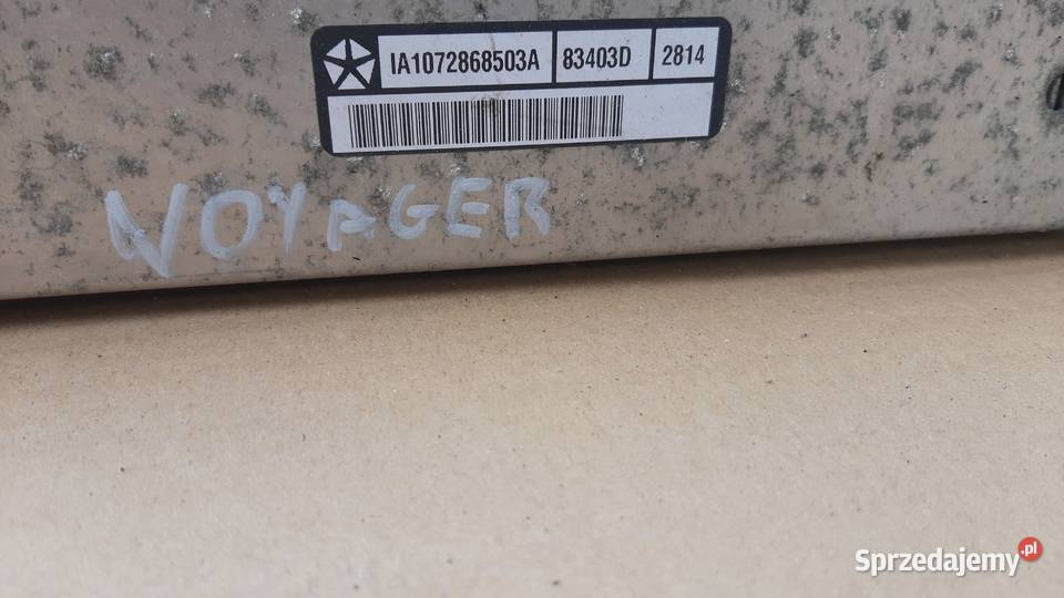 chłodnica powietrza intercooler chrysler voyager
