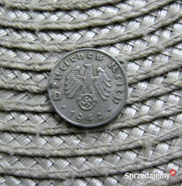 Niemcy 1 Reichspfennig 1942r A Cynk Kalisz