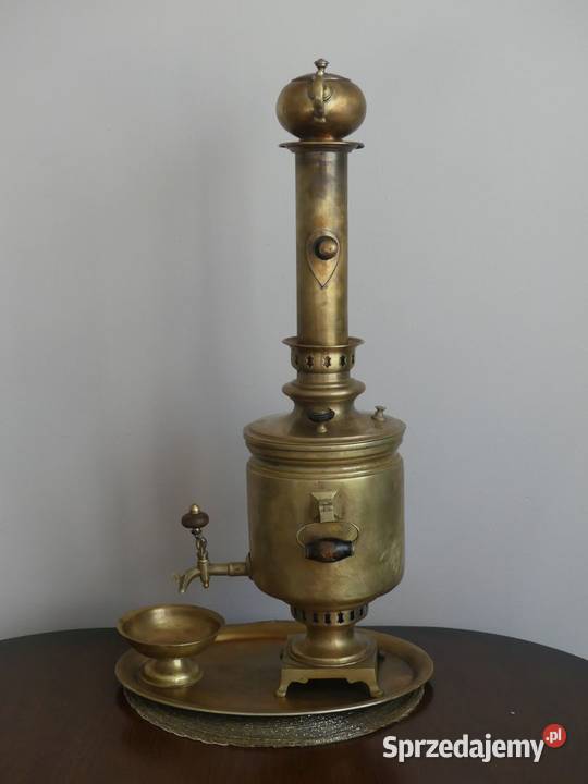 Dekoracyjny samowar braci Woroncow Tuła XIX wiek wielkopolskie Poznań