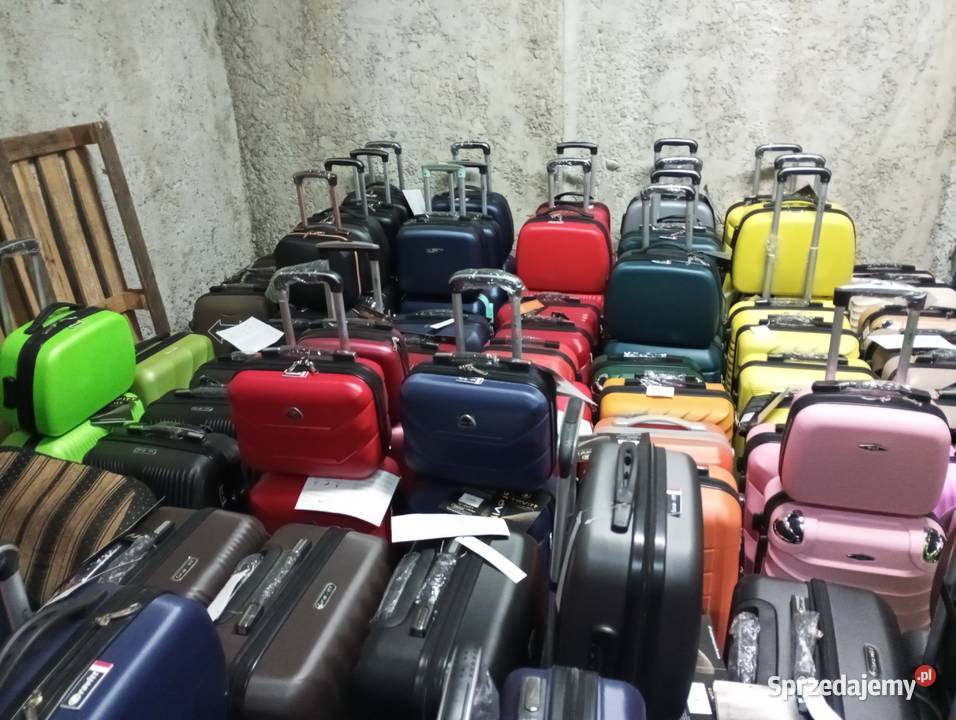 Walizki średnie na 4 kołach z abs podróżne Lublin
