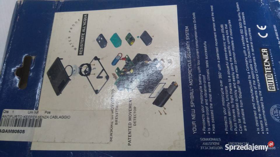 ALARM MOTOCYKLOWY AM8050 SPYBALL 13AM8050E ITALY