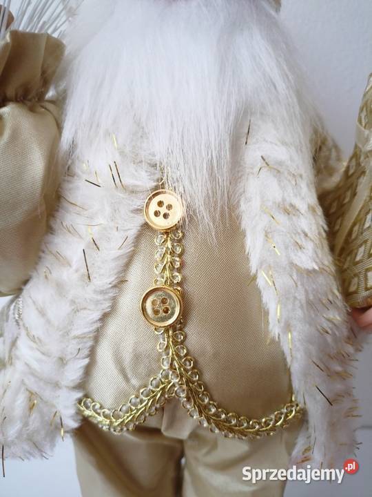 Figurka świąteczna śwMikołaj 30 złoty dekoracja