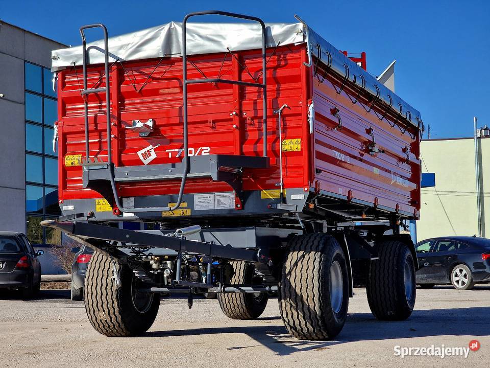 Przyczepa rolnicza T7102 METALFACH dwuosiowa 8T