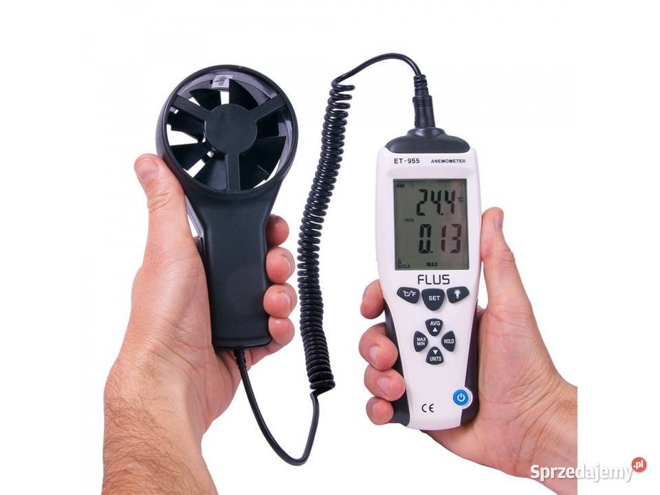 Anemometr miernik wiatru FLUS ET955