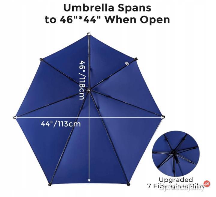 Parasol do wózka G4Free 118 szary Myszyniec
