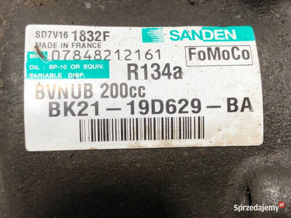 SPRĘŻARKA KLIMATYZACJI FORD TRANSIT V