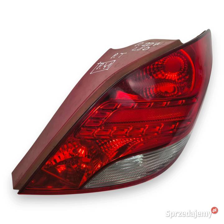 LAMPA PRAWA Peugeot 207 Lift 0912r tylna tylnia Lampy tylne lubelskie Chełm sprzedam