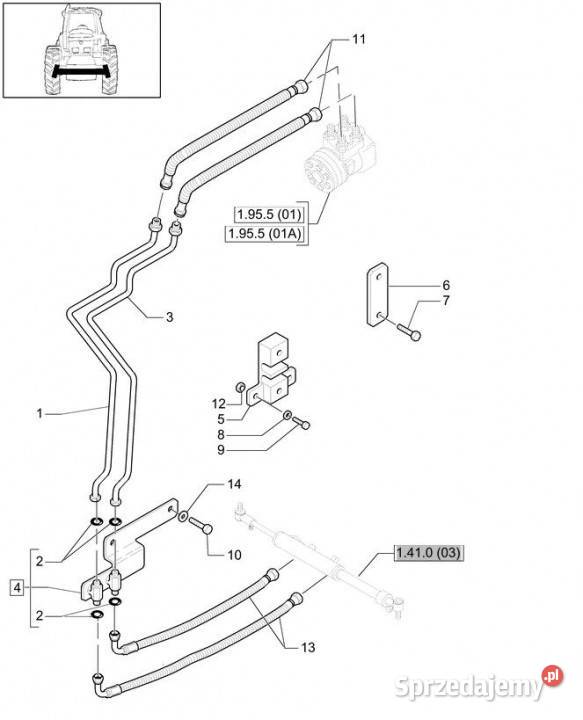 Holland T6010 Wspornik 82033943 wielkopolskie Jastrzębniki