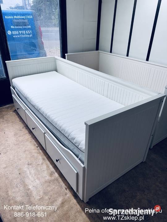 IKEA HEMNES Leżanka łóżko z 3 szufladami 2