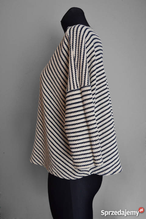 bluzka w paski motyl luźna oversize M 38 river Warszawa