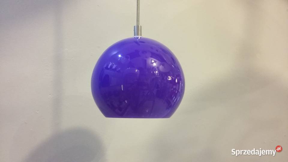 Lampa wisząca KULKA SZKŁO FIOLETOWE do pokoju Warszawa