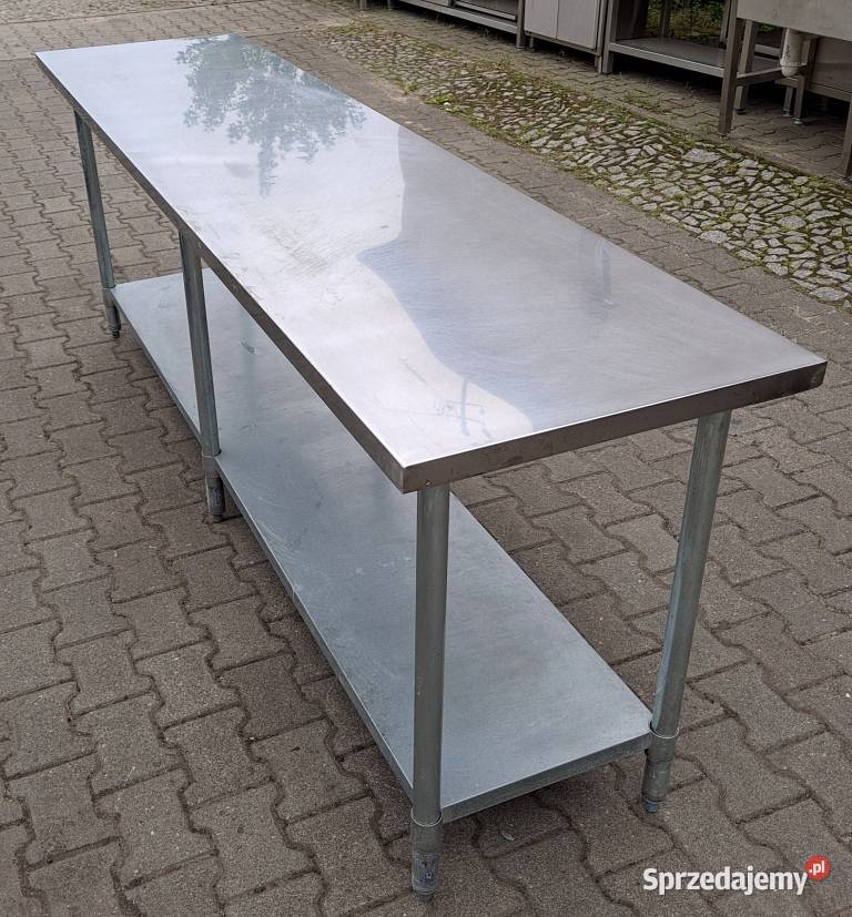 STÓŁ GASTRONOMICZNY CENTRALNY Z PÓŁKĄ 2446090 Gastronomia wielkopolskie Nowe Skalmierzyce