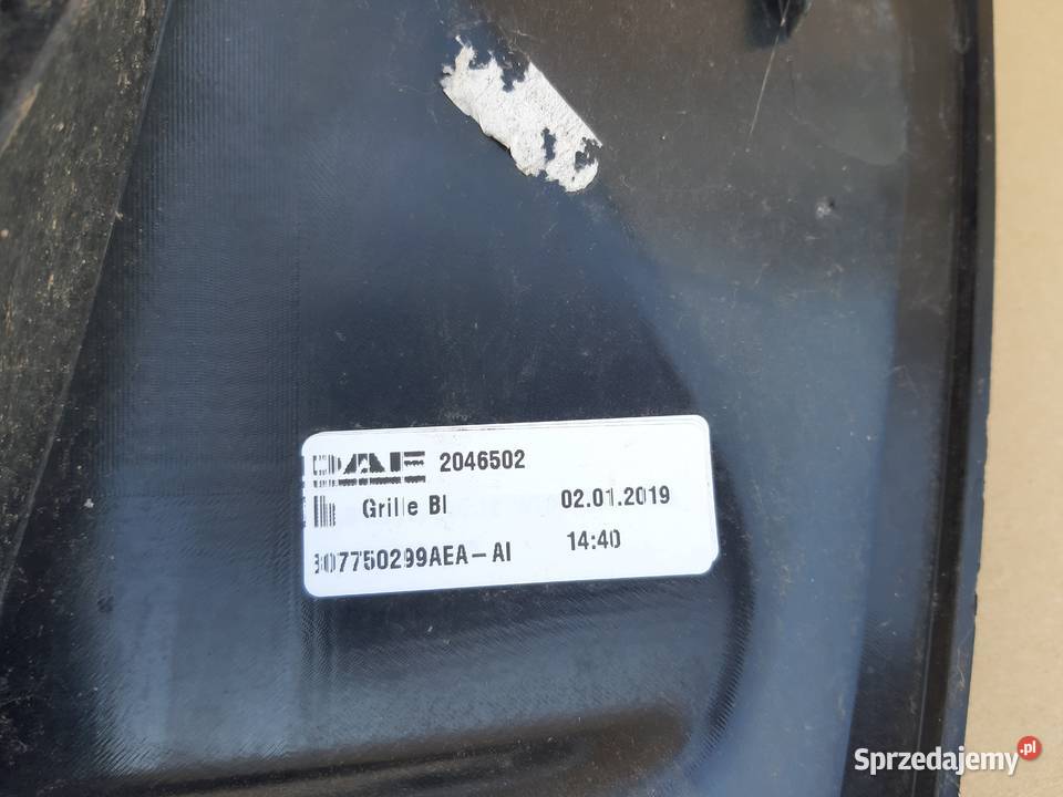 DAF XF 106 MASKA ATRAPA GRILL CHŁODNICY 2046502 części blacharskie Trzciel