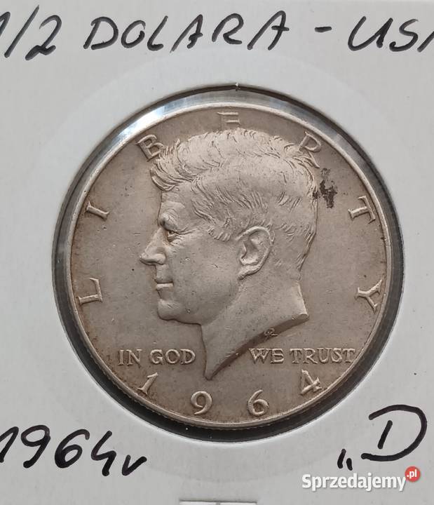 12 Dolara USA 1964 r men D około mennicze