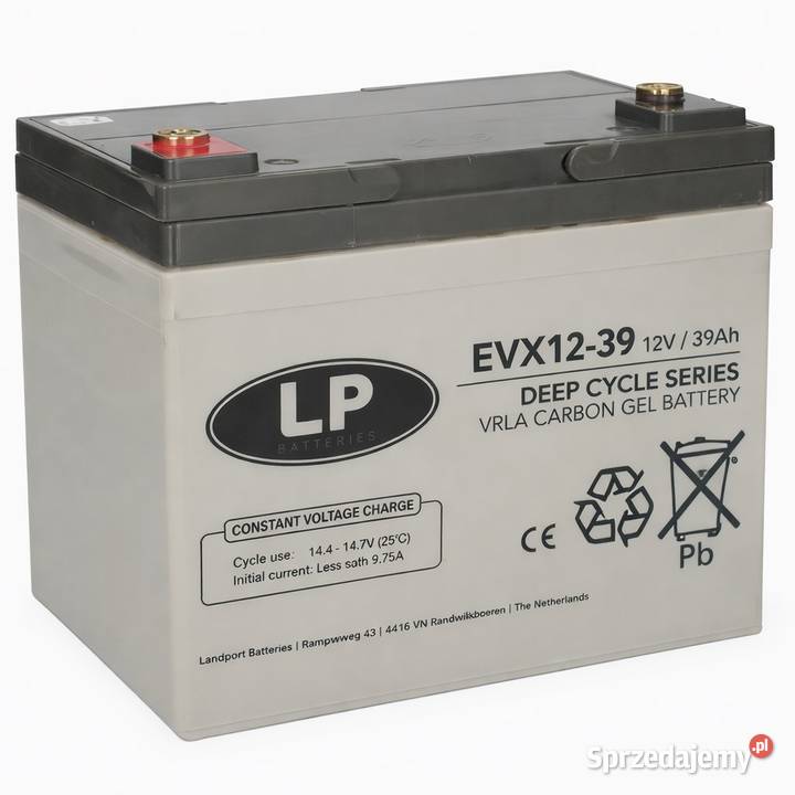 AKUMULATOR ŻELOWY CARBON LP seria VRLA EVX39 Tarnowskie Góry