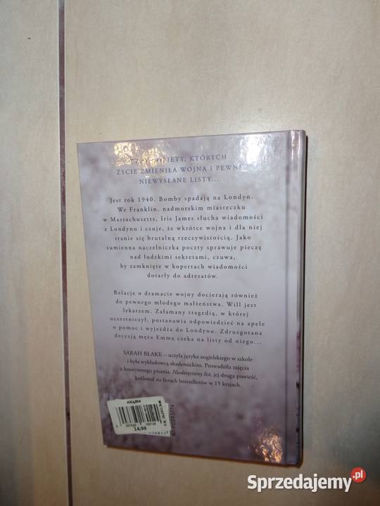 Sarah Blake Niedoręczony list Rok wydania 2014 Skwierzyna sprzedam