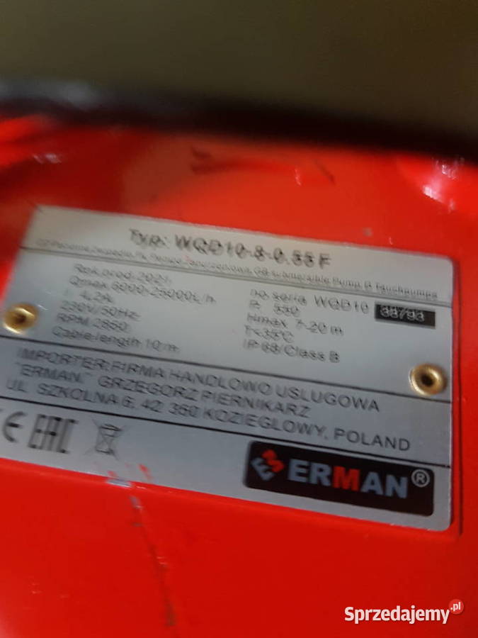 Pompa zatapialna do brudnej wodyszamba pływak wielkopolskie Głogowa