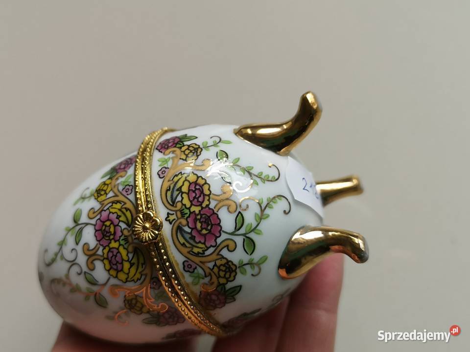 Jajko szkatułka porcelana vintage Porcelana i szkło Toruń sprzedam