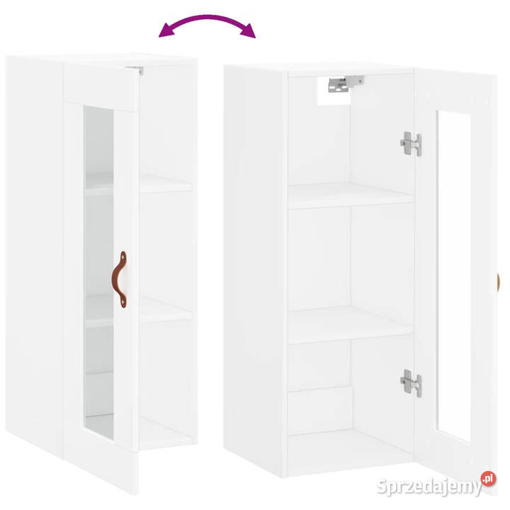 Szafka wisząca biała 345x34x90 WM828884 Pozostałe Warszawa