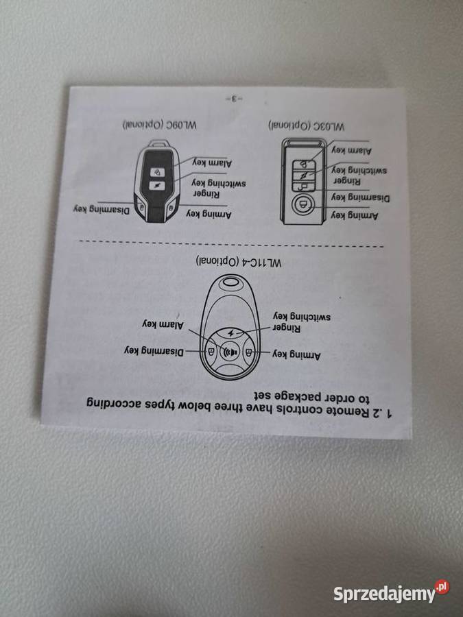 nowy alarm do samochodu roweru motocykla KSSF18R Sandomierz