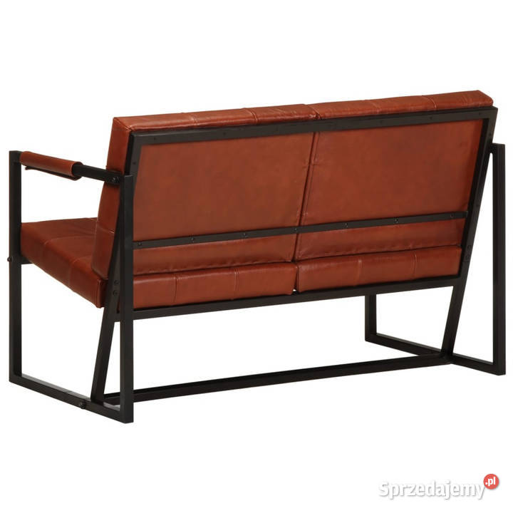 Sofa 2osobowa brązowa naturalna skóra kozia mazowieckie Warszawa sprzedam
