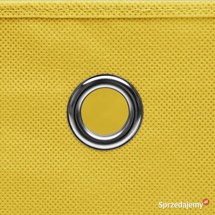 vidaXL Pudełka 10 żółte 32x32x32