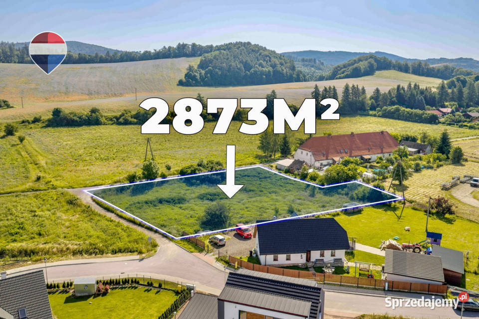 Działka budowlana 2873 m z mediami i dojazdem 146zł/m2