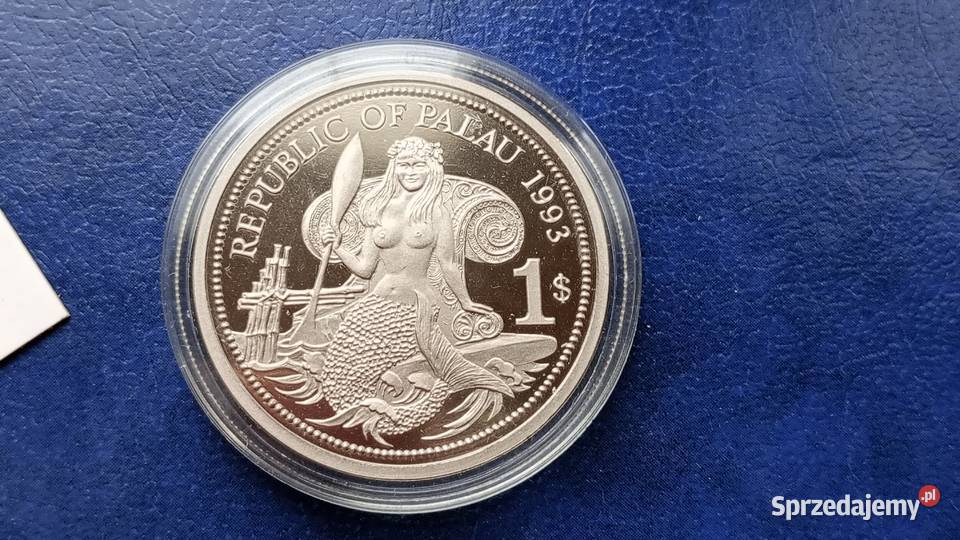 Stare monety 1 dolar 1993 Palau stan menniczy Numizmatyka Lesko sprzedam