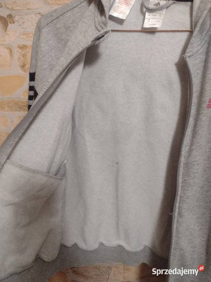 XSS ADIDAS Szara bluza sportowa z kapturem z Inny materiał małopolskie sprzedam