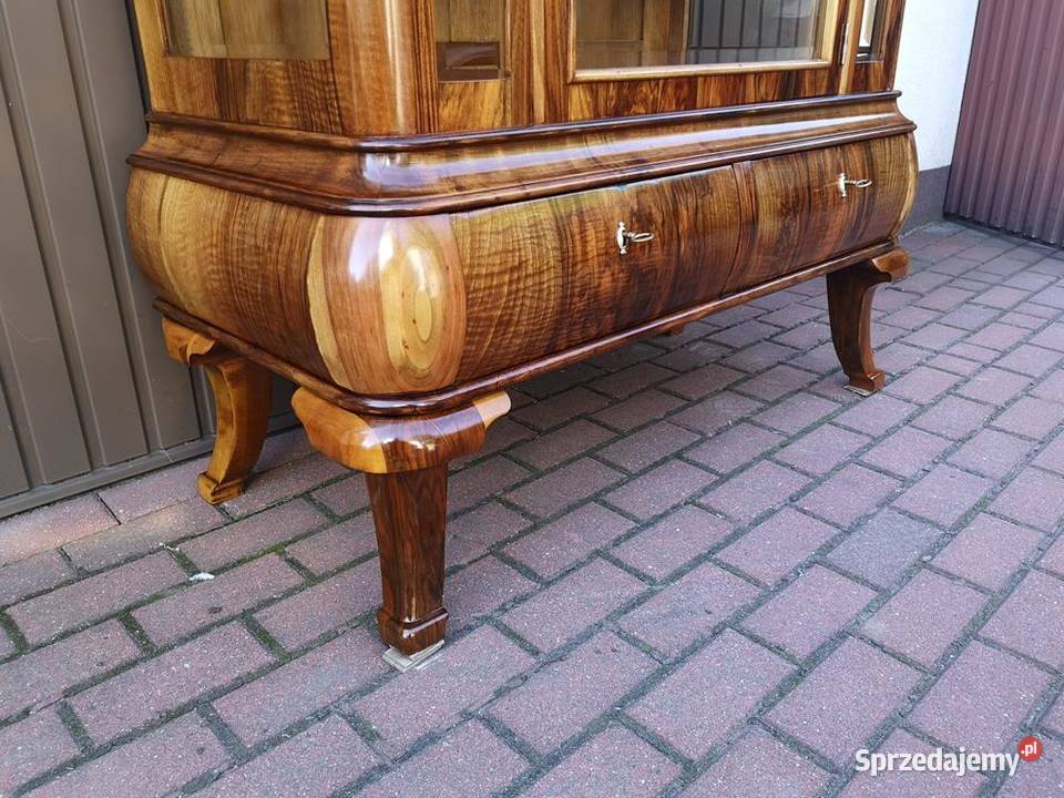 Witryna Serwantka ARTDECO Orzech Politura Stara Swarzędz