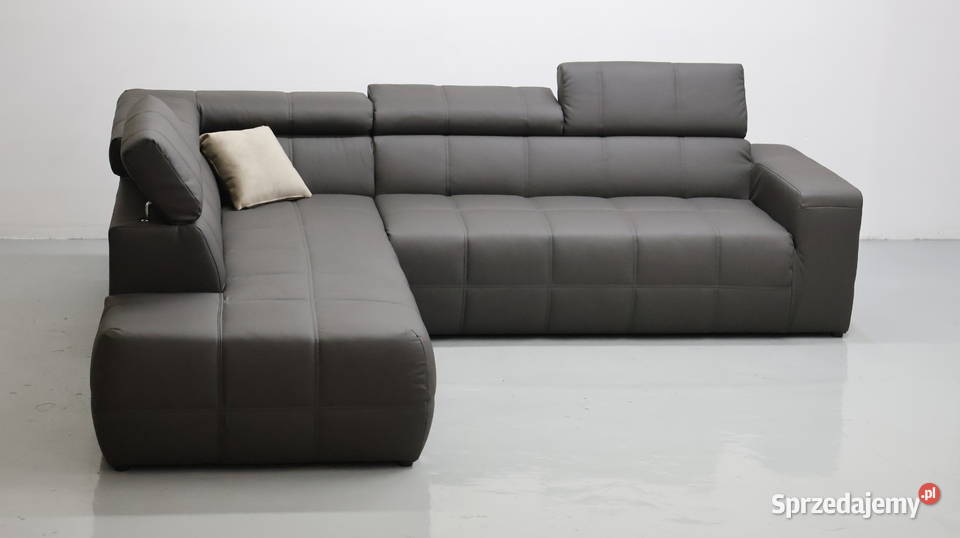 TST Narożnik Popielata Ecoskóra regulowane 92cm sprzedam